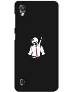 Чехол для ZTE Blade A5 с картинкой «PUBG — силуэт воина»