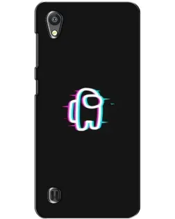 Чехол для ZTE Blade A5 с картинкой «Among Us неон»