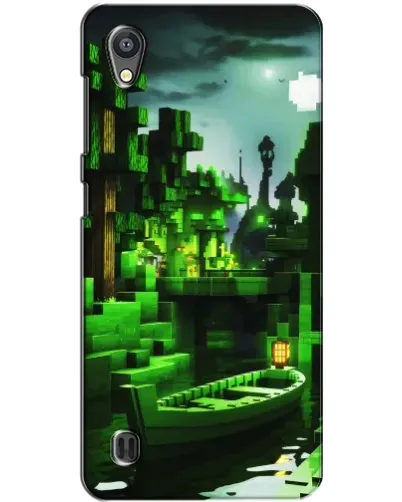 Чехол для ZTE Blade A5 с картинкой «Minecraft лесной пейзаж»