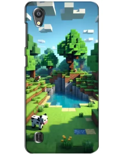 Чехол для ZTE Blade A5 с картинкой «Minecraft летний день»