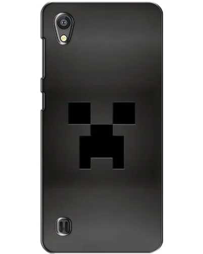 Чехол для ZTE Blade A5 с картинкой «Черный крипер градиент»