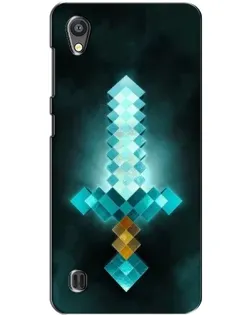 Чехол для ZTE Blade A5 с картинкой «Алмазный меч неон»