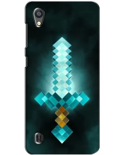 Чехол для ZTE Blade A5 с картинкой «Алмазный меч неон»