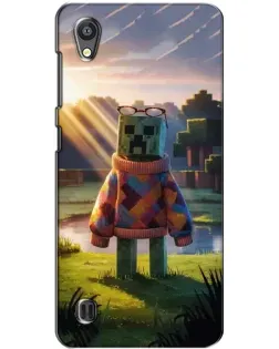 Чехол для ZTE Blade A5 с картинкой «Крипер в свитере»