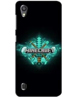 Чехол для ZTE Blade A5 с картинкой «Minecraft Diamond лого»