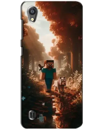 Чехол для ZTE Blade A5 с картинкой «Стив в лесу»