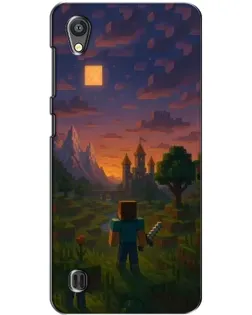 Чехол для ZTE Blade A5 с картинкой «Стив у башни»