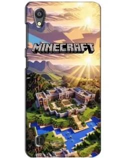 Чехол для ZTE Blade A5 с картинкой «Minecraft панорама»