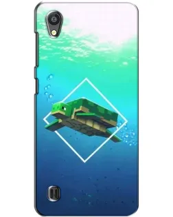Чехол для ZTE Blade A5 с картинкой «Черепаха Minecraft»