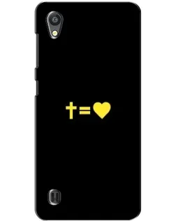 Чехол для ZTE Blade A5 с картинкой «Сердце и Крест»