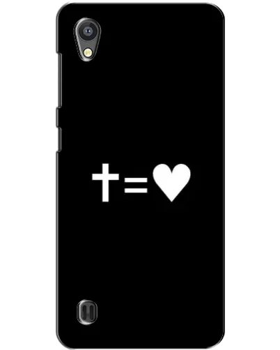 Чехол для ZTE Blade A5 с картинкой «Крест и Сердце»