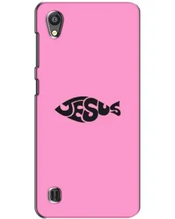 Чехол для ZTE Blade A5 с картинкой «Розовый символ  Jesus»
