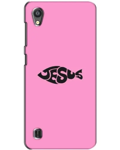 Чехол для ZTE Blade A5 с картинкой «Розовый символ  Jesus»