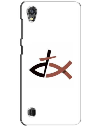 Чехол для ZTE Blade A5 с картинкой «Рыба и крест»