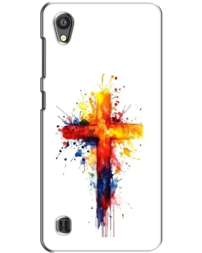 Чехол для ZTE Blade A5 с картинкой «Акварельный крест»