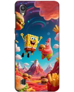 Чехол для ZTE Blade A5 с картинкой «Космический фастфуд»