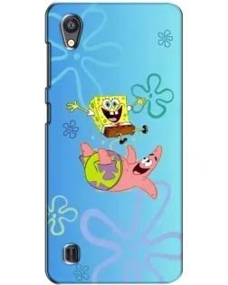 Чехол для ZTE Blade A5 с картинкой «Спанч Боб и Патрик»