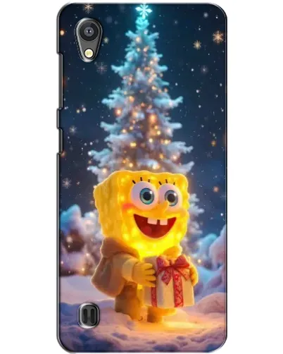 Чехол для ZTE Blade A5 с картинкой «Рождественский Спанч Боб»