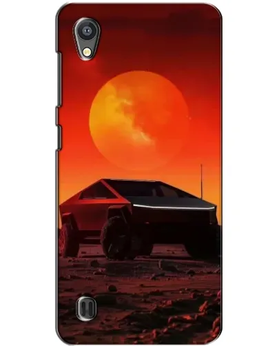 Чехол для ZTE Blade A5 с картинкой «Cybertruck на Марсе»