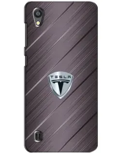 Чехол для ZTE Blade A5 с картинкой «Металлическая текстура Tesla»