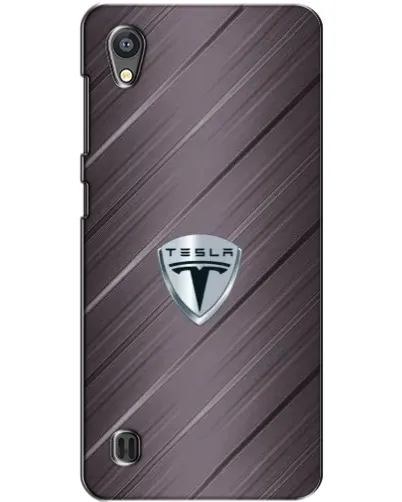 Чехол для ZTE Blade A5 с картинкой «Металлическая текстура Tesla»