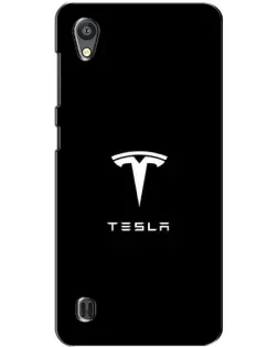 Чехол для ZTE Blade A5 с картинкой «Tesla White Logo»