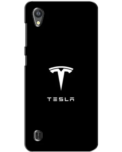 Чехол для ZTE Blade A5 с картинкой «Tesla White Logo»