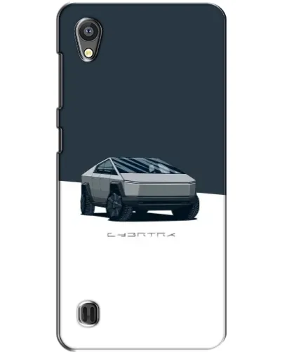 Чехол для ZTE Blade A5 с картинкой «Серебристый Cybertruck Tesla»