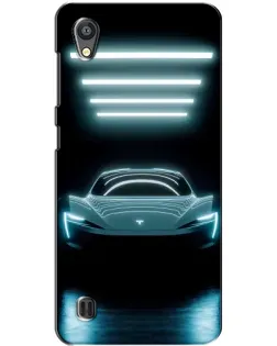 Чехол для ZTE Blade A5 с картинкой «Tesla в неоне»