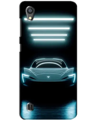 Чехол для ZTE Blade A5 с картинкой «Tesla в неоне»