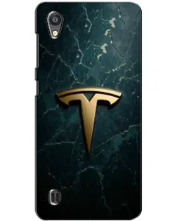 Чехол для ZTE Blade A5 с картинкой «Мраморная Tesla Gold»