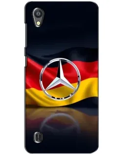 Чехол для ZTE Blade A5 с картинкой «Mercedes — флаг Германии»