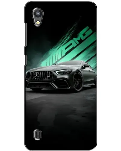 Чехол для ZTE Blade A5 с картинкой «Темный Mercedes AMG»