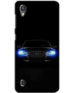 Чехол для ZTE Blade A5 с картинкой «Audi в неоне»