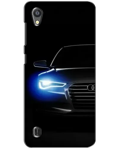 Чехол для ZTE Blade A5 с картинкой «Неоновый взгляд Audi»