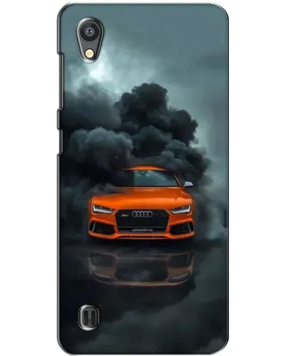 Чехол для ZTE Blade A5 с картинкой «Audi в облаках дыма»