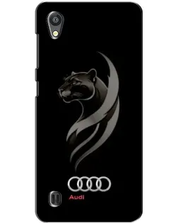 Чехол для ZTE Blade A5 с картинкой «Графика — пантера и Audi»