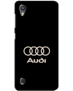 Чехол для ZTE Blade A5 с картинкой «Audi — золотой логотип»