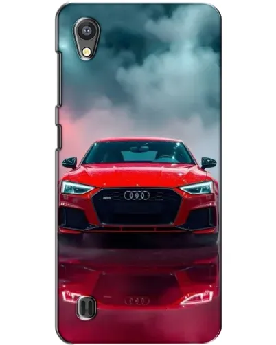 Чехол для ZTE Blade A5 с картинкой «Audi RS — красный стиль»