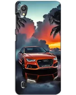 Чехол для ZTE Blade A5 с картинкой «Audi — закат»