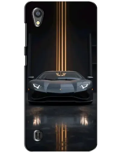 Чохол для ZTE Blade A5 з картинкою «Lamborghini золоті лінії»