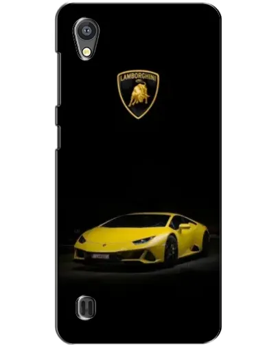 Чохол для ZTE Blade A5 з картинкою «Lamborghini жовтий акцент»