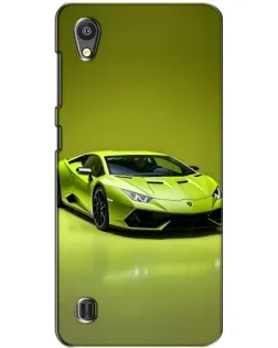 Чохол для ZTE Blade A5 з картинкою «Салатовий Lamborghini Huracan»