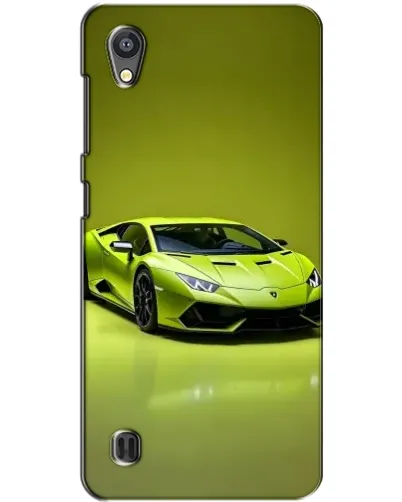 Чохол для ZTE Blade A5 з картинкою «Салатовий Lamborghini Huracan»