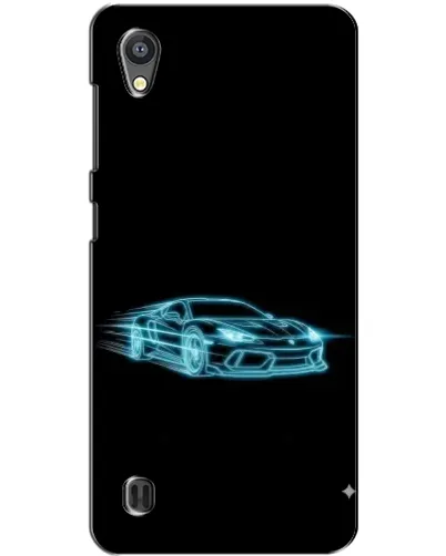 Чохол для ZTE Blade A5 з картинкою «Неоновий контур Lamborghini»