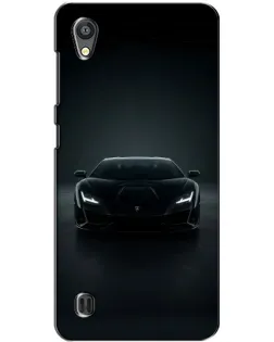 Чохол для ZTE Blade A5 з картинкою «Чорний Lamborghini Aventador»