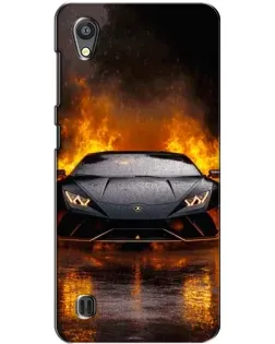Чохол для ZTE Blade A5 з картинкою «Lamborghini у вогні»