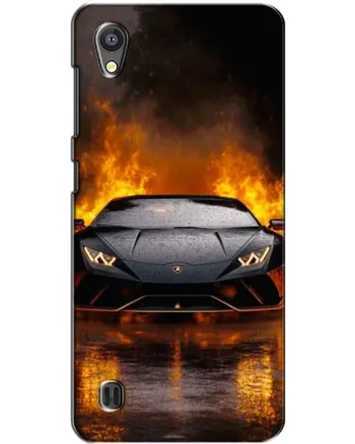Чохол для ZTE Blade A5 з картинкою «Lamborghini у вогні»