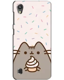 Чехол для ZTE Blade A5 с картинкой «Пушин с кексом»