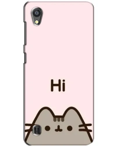 Чехол для ZTE Blade A5 с картинкой «Пушин говорит Hi»